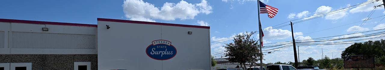 banner- Texas state Surplus building