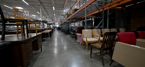State Surplus- miles of chairs!