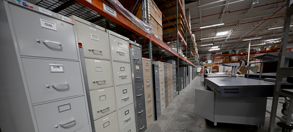 State Surplus - so many file cabinets!